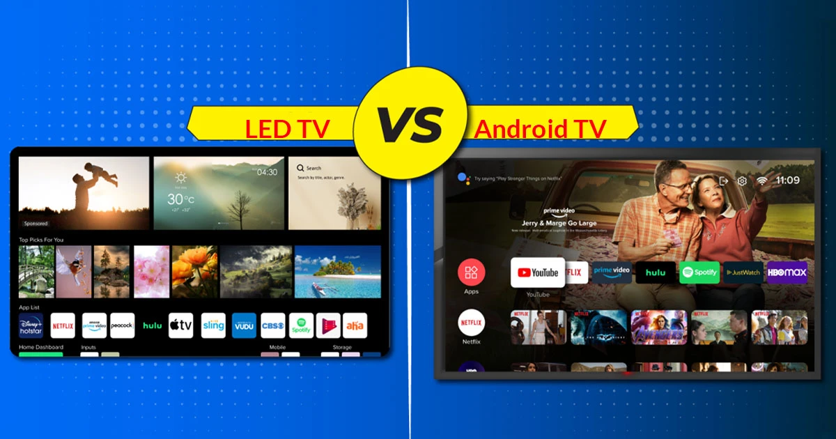 What is the Difference between Led Tv And Android Tv